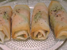 Rouleaux de saumon fumé