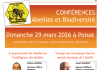 Conférences Abeilles et Biodiversité dimanche 29 mars à Poisat (38) – L’Abeille Dauphinoise