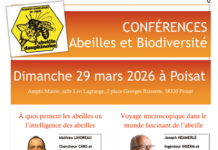 Conférences Abeilles et Biodiversité dimanche 29 mars à Poisat (38) – L’Abeille Dauphinoise